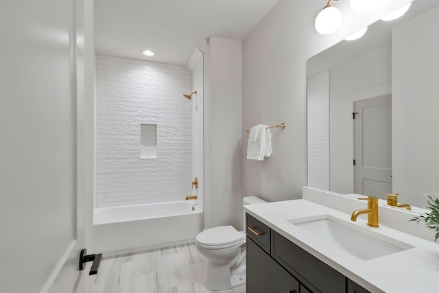 620 Waco Dr Unit B, Nashville, TN 37209 - full bathroom featuring shower / bathing tub combination, toilet, and vanity