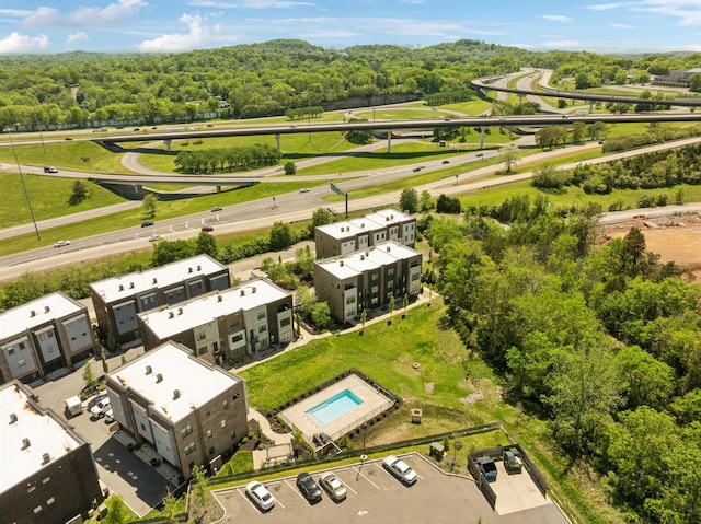 birds eye view of property