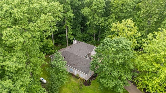 7327 Hunting Camp Rd, Fairview, TN 37062 - birds eye view of property featuring a forest view