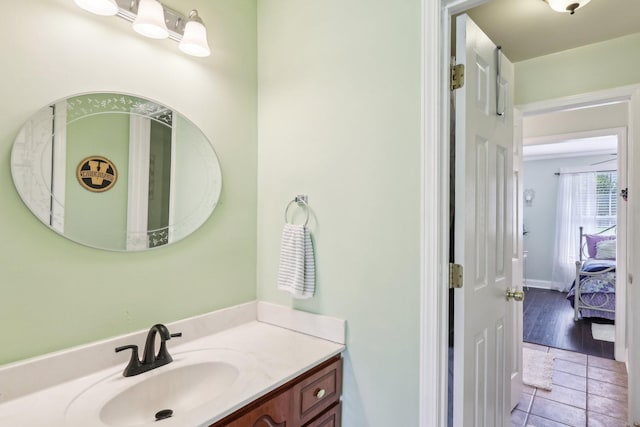 4025 Moore Hollow Rd, Woodlawn, TN 37191 - bathroom with vanity and tile patterned flooring