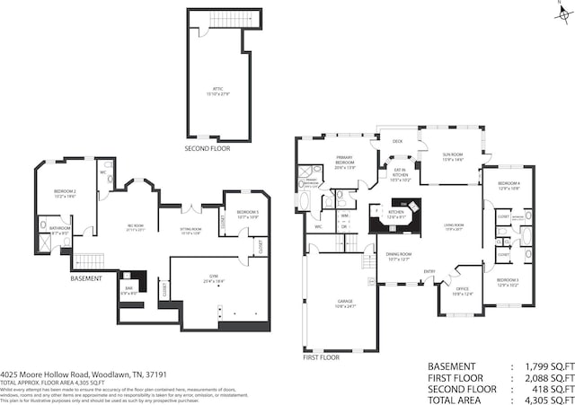 4025 Moore Hollow Rd, Woodlawn, TN 37191 - view of layout