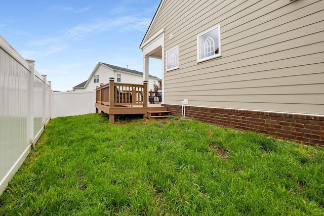 4372 Spregan Way, Smyrna, TN 37167 - view of yard featuring a deck and a fenced backyard
