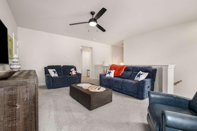 4372 Spregan Way, Smyrna, TN 37167 - living area with ceiling fan and carpet