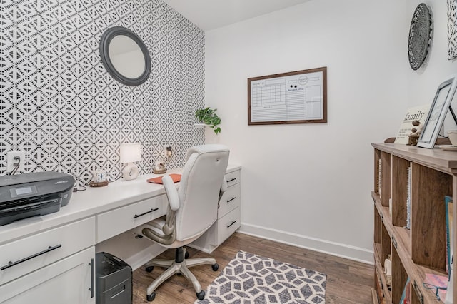 141 Saundersville Rd Unit 1308, Hendersonville, TN 37075 - home office featuring baseboards and wood finished floors