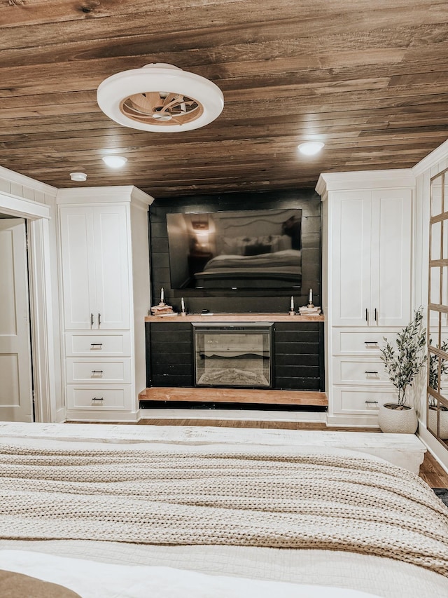 233 Garner Ln, Lawrenceburg, TN 38464 - bedroom featuring wooden ceiling and wood finished floors