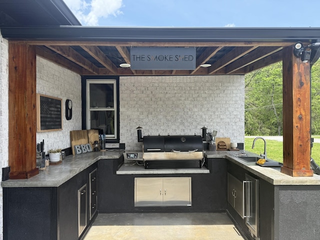 233 Garner Ln, Lawrenceburg, TN 38464 - view of patio with area for grilling and a sink