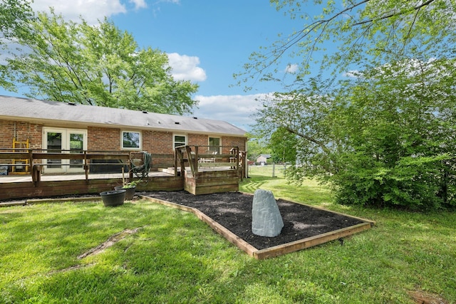 2608 Walnut Ln, Murfreesboro, TN 37129 - view of yard featuring a deck