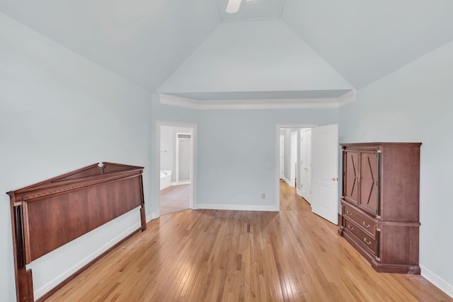 5112 Herschel Spears Cir, Brentwood, TN 37027 - empty room with high vaulted ceiling, baseboards, and light wood-style floors