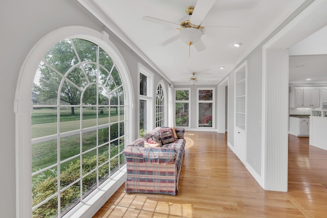 5112 Herschel Spears Cir, Brentwood, TN 37027 - sunroom / solarium featuring recessed lighting and wood finished floors