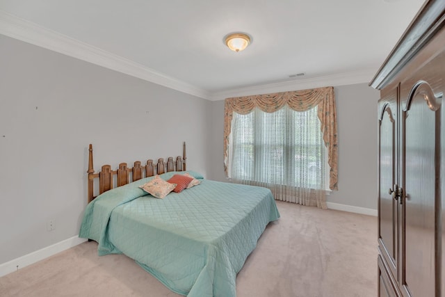 5112 Herschel Spears Cir, Brentwood, TN 37027 - bedroom with light colored carpet, crown molding, and baseboards