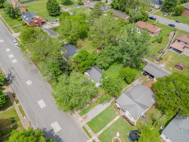 aerial view featuring a residential view