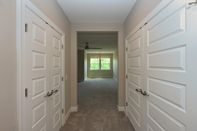 141 Saundersville Rd Unit 1305, Hendersonville, TN 37075 - hall featuring dark carpet and baseboards