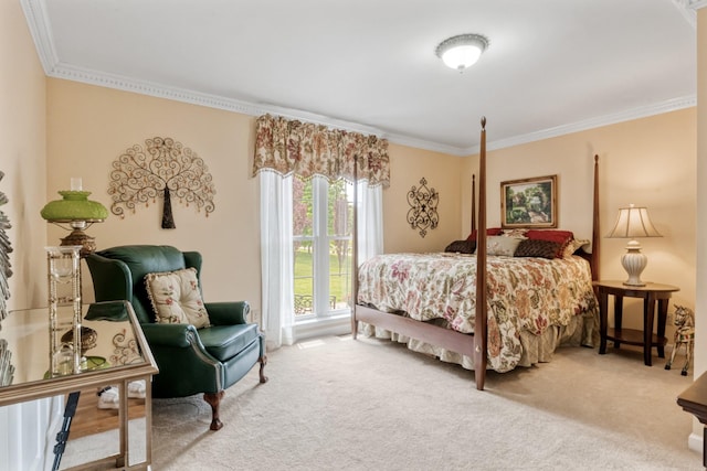 3668 Stonecreek Dr, Spring Hill, TN 37174 - bedroom with crown molding and carpet flooring