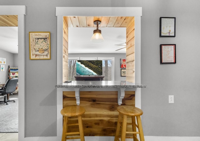 view of dining area