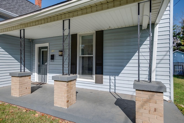 view of patio with covered porch