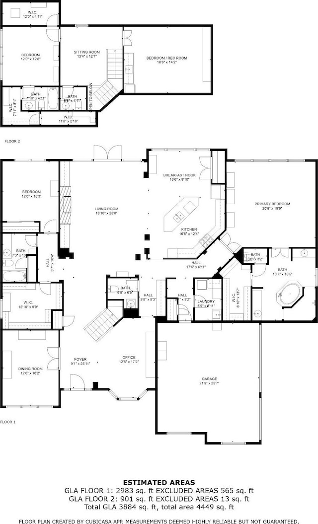 1929 Marylake Way, Murfreesboro, TN 37128 - floor plan