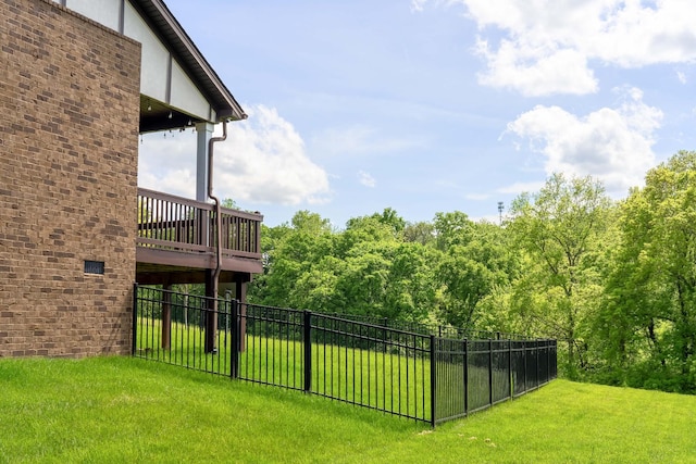 230 Fowler Cir, Franklin, TN 37064 - view of yard with fence and a deck