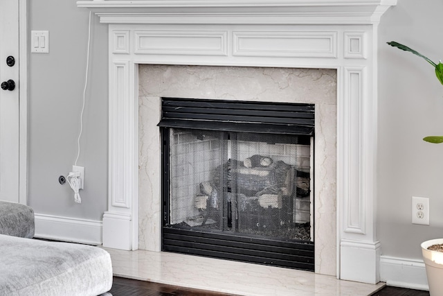 230 Fowler Cir, Franklin, TN 37064 - room details featuring a premium fireplace