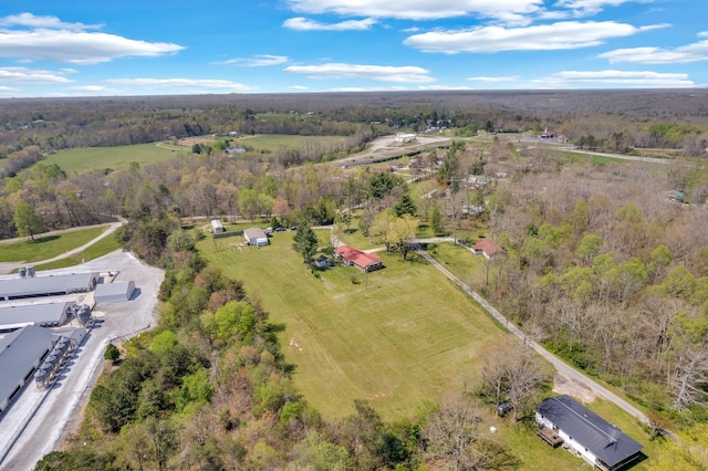 74 Farmer Rd, Crossville, TN 38571 - aerial view with a wooded view
