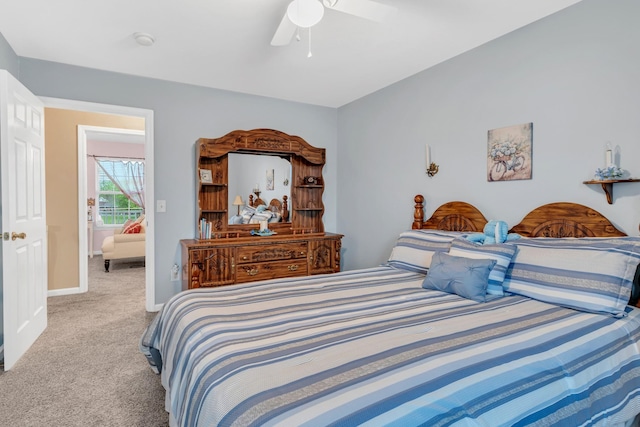 1368 Jason Cir, Ashland City, TN 37015 - carpeted bedroom with baseboards and ceiling fan