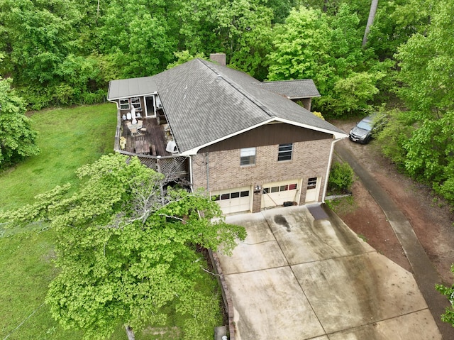 drone / aerial view