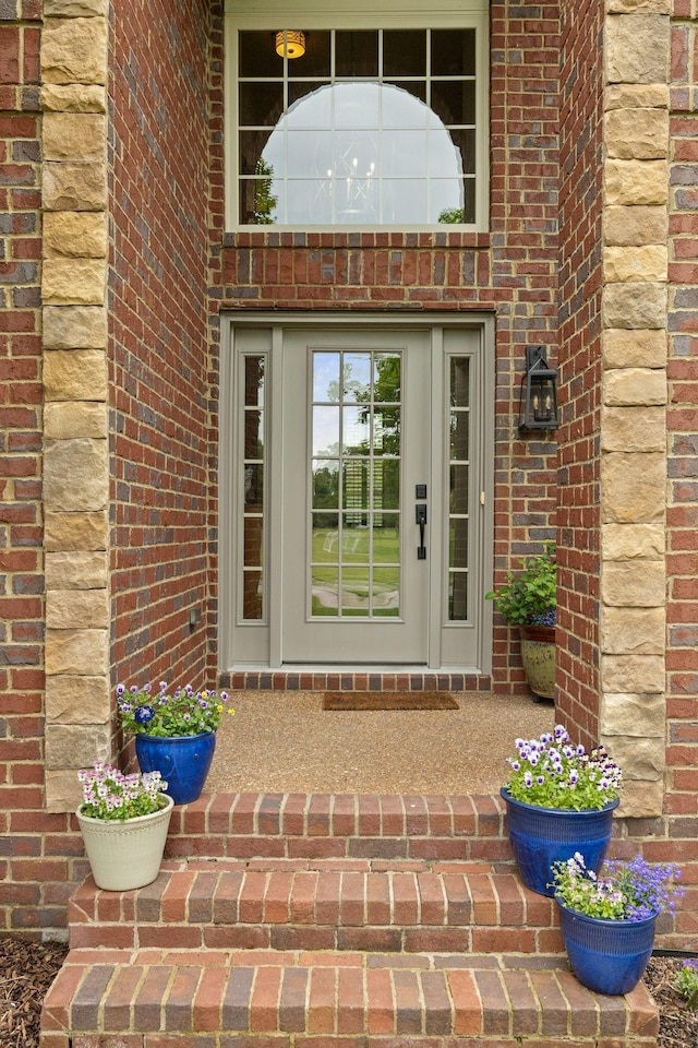 1004 Sattui Ct, Franklin, TN 37064 - doorway to property featuring brick siding