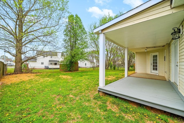 3844 Marla Cir, Clarksville, TN 37042 - view of yard with a wooden deck and a fenced backyard