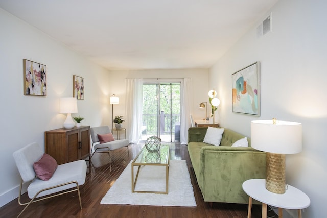3901 Whitland Ave # 11, Nashville, TN 37205 - living area with wood finished floors and visible vents