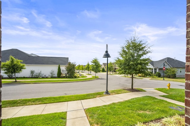 123 Saddlewood Ln, Hendersonville, TN 37075 - view of street with sidewalks, traffic signs, curbs, and street lights