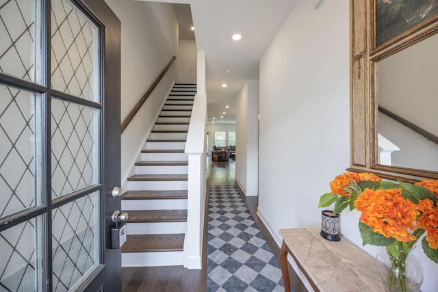2137 Creekland View Blvd, Nashville, TN 37207 - staircase with baseboards and recessed lighting