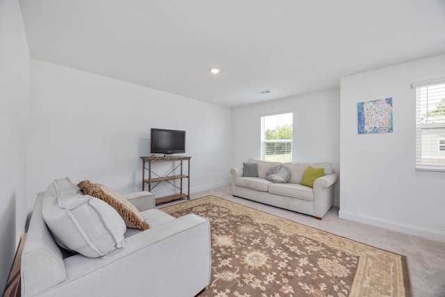 2137 Creekland View Blvd, Nashville, TN 37207 - carpeted living room with plenty of natural light, baseboards, and recessed lighting