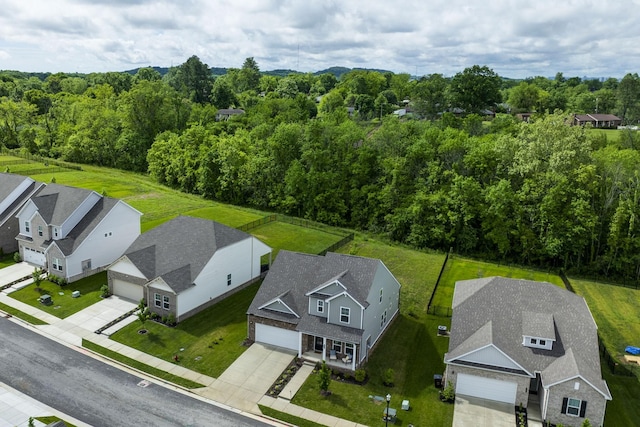 2137 Creekland View Blvd, Nashville, TN 37207 - aerial perspective of suburban area featuring a heavily wooded area
