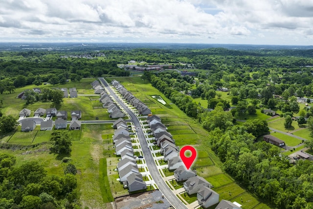 2137 Creekland View Blvd, Nashville, TN 37207 - aerial perspective of suburban area featuring a heavily wooded area