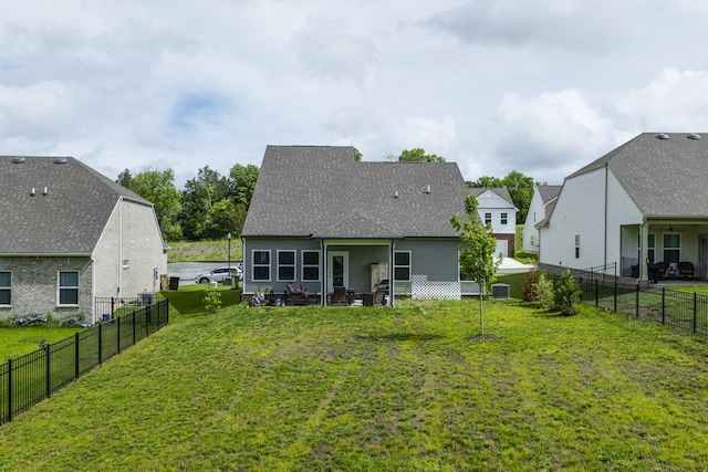 2137 Creekland View Blvd, Nashville, TN 37207 - back of house featuring central AC and a shingled roof