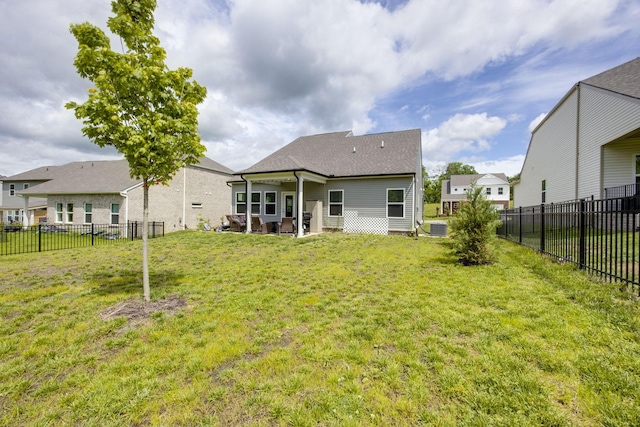 2137 Creekland View Blvd, Nashville, TN 37207 - rear view of house with a patio, a residential view, and cooling unit