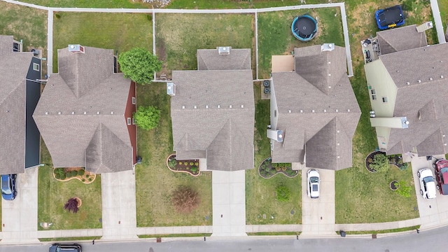 aerial view featuring a residential view