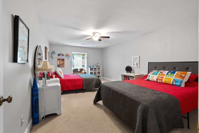 209 Green Valley Blvd, Franklin, TN 37064 - carpeted bedroom featuring baseboards and ceiling fan