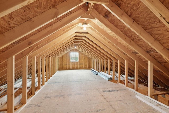 view of attic