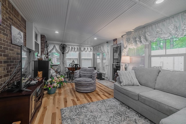 view of sunroom