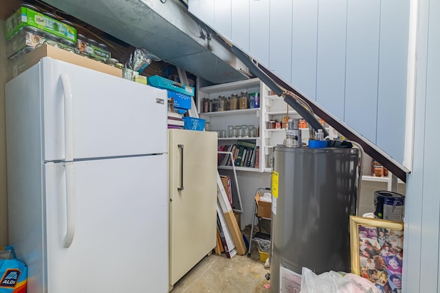 interior space with water heater