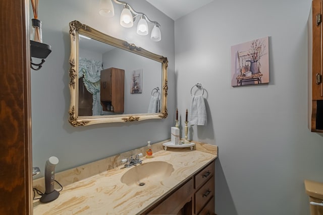 bathroom with vanity