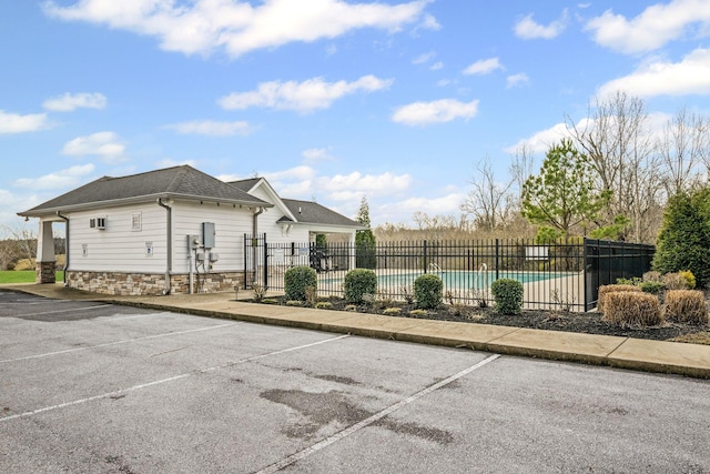 208 Wyburn Pl, Burns, TN 37029 - exterior space with a fenced in pool and fence