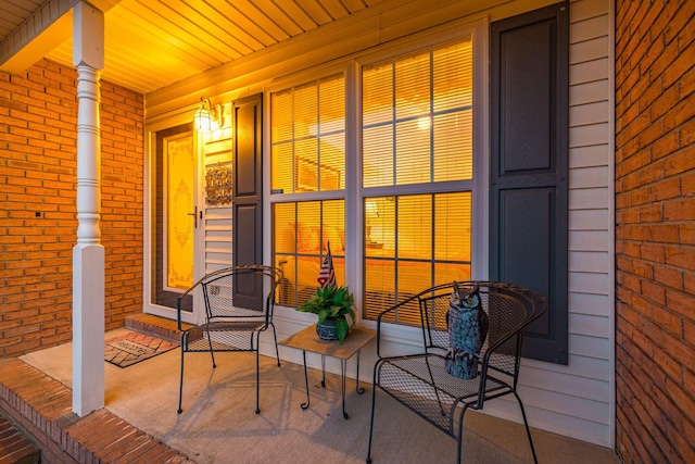 view of patio / terrace featuring covered porch