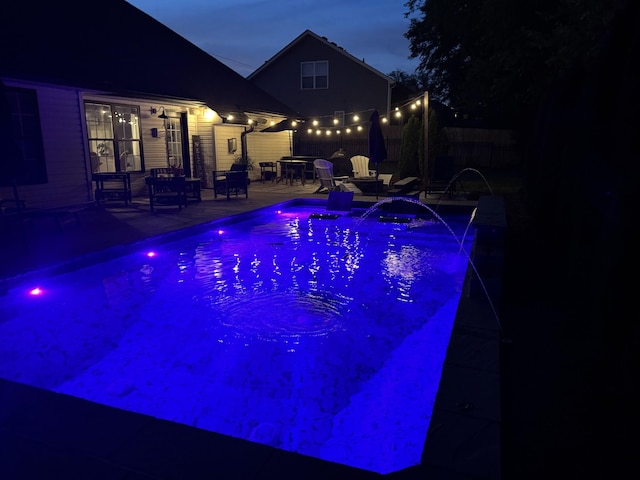 3715 Ivanora Dr, Spring Hill, TN 37174 - view of swimming pool featuring fence, a fenced in pool, and a patio area