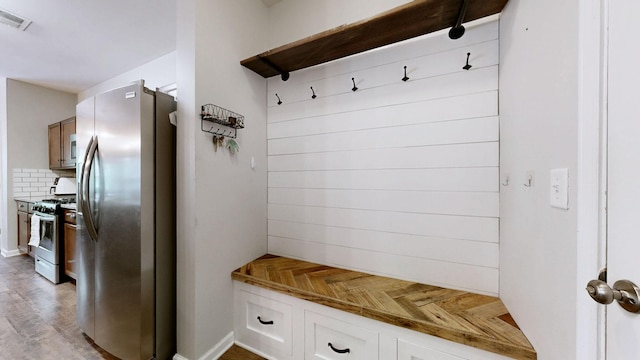 524 Burchell Ln, Columbia, TN 38401 - mudroom featuring visible vents and parquet floors