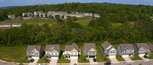 524 Burchell Ln, Columbia, TN 38401 - bird's eye view featuring a residential view and a wooded view