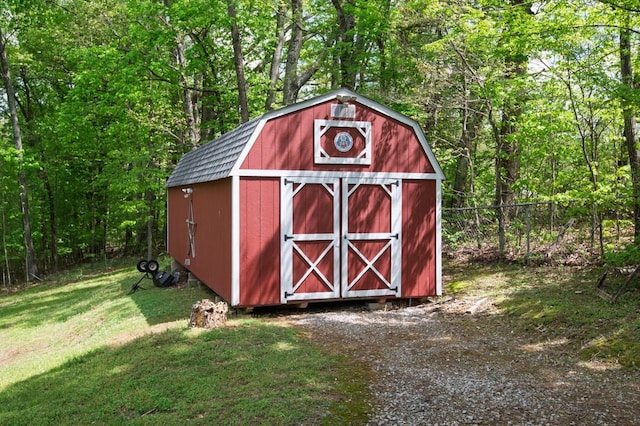5070 Ridge Rd, Joelton, TN 37080 - view of shed featuring fence and a view of trees
