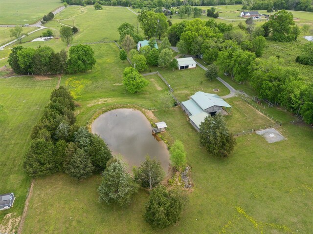 1494 Grant Rd, Watertown, TN 37184 - bird's eye view with a water view and a rural view