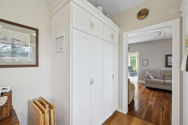 1494 Grant Rd, Watertown, TN 37184 - hall with baseboards and dark wood finished floors