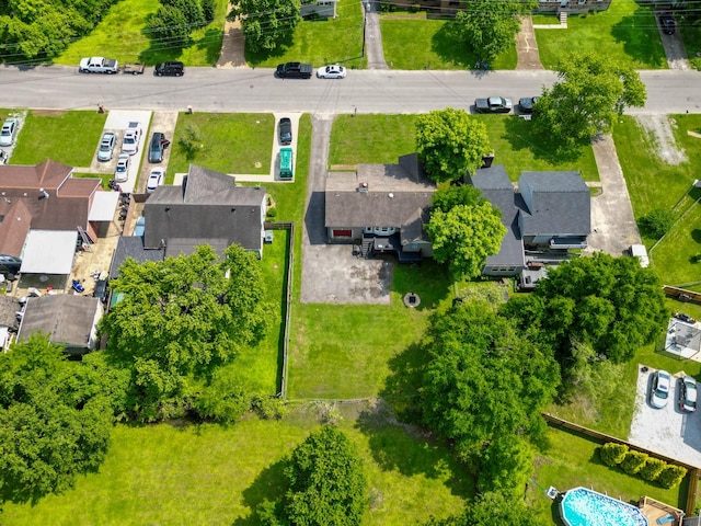 aerial view of residential area